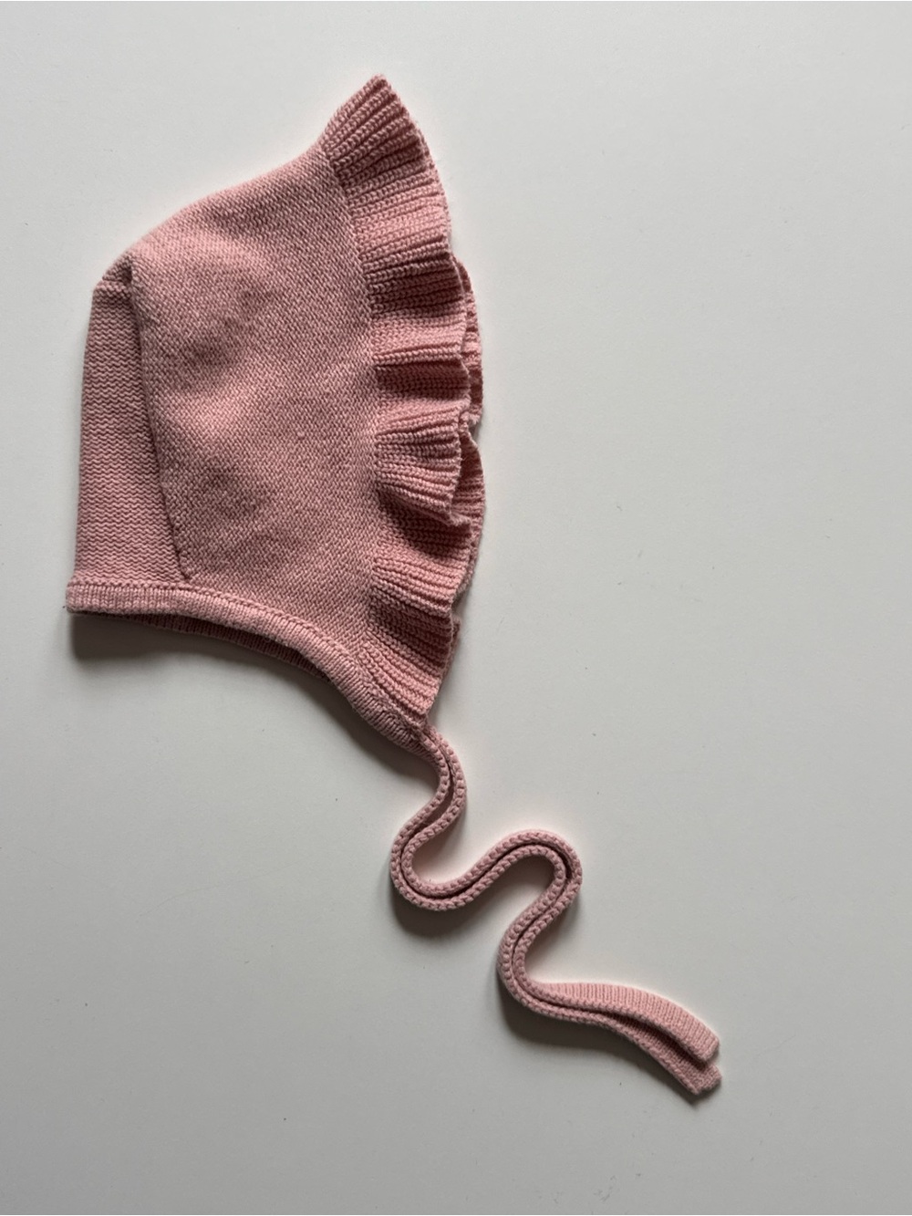TJX Pink Ruffle Baby Bonnet - 6-9M